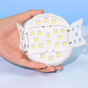 Máy hơ sơn gel móng tay có gương soi H18 công suất 18w