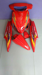 Full bodi Halus Cover body Halus yamaha Mio Sporty Merah Cabe