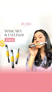 XI XIU Maskara & Eyeliner 2 in 1 BPOM XiXiu Waterproof Mascara Eyeliner Original - 8gr