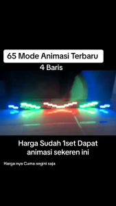 1 set STROBO KACA 4 BARIS full animasi cary granmax l300 canter fuso