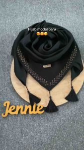 JILBAB SEGIEMPAT PAYET GOLD ANYA TERBARU CLARISSA BAHAN VOAL BISA COD
