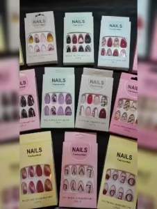 (1BOX=12PCS FREE LEM) KUKU PALSU VINTAGE / KUKU PALSU FASHION ANEKA MOTIF / KUKU PALSU AESTHETIC ELEGAN / KUKU PALSU EXTENSION IMPORT / KUKU PENGANTIN MEWAH / FAKE NAIL STICKER / KP5638