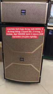 Loa karaoke di động công suất lớn Bose Array 9898 (Loa 3 đường tiếng 2 bass 40cm 2 loa trung 20cm 2 loa treble công suất đạt 1000W 2 Micro UHF karaoke chuyên nghiệp)