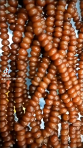 TASBIH LEPER KAYU MOLONG 4MM 99 BIJI COLOR HITAM BROWN