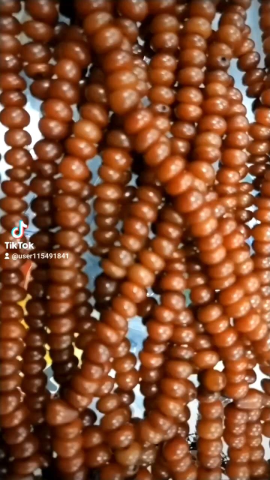 TASBIH LEPER KAYU MOLONG 4MM 99 BIJI COLOR HITAM BROWN