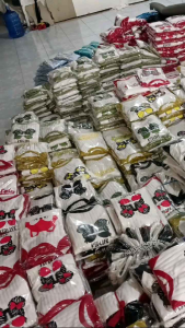 SETELAN BAJU ANAK PEREMPUAN MOTIF LOTUS BAHAN KNIHT UNTUK USIA 1-10 TAHUN