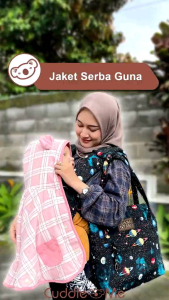 CuddleMe Babycape: Selimut Jaket Bayi Bolak Balik