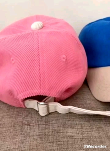 CAE - Topi Bisbol Anak 3-10 Tahun Laki-laki & Perempuan Huruf Inisial M Corduroy Baseball Hat Import