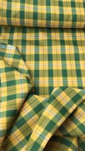 SGS-Yellow Checkered Fabric Cloth Textile Tela 60\" width sold per yard LaSuerteApparel