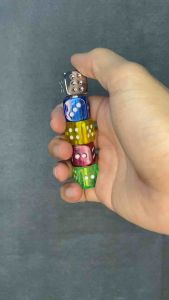 ไฟแช็คแก๊สฟู่ ส่งด่วนรอไม่นาน ไฟแช็คแฟชั่น ลูกเต๋าไฟLEDหมุนได้ ทรงยาว เติมแก๊สได้(ไม่มีวัตถุไวไฟในตัวสินค้า)