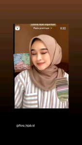 SEGI EMPAT PARIS PREMIUM / KERUDUNG SEKOLAH (BAHAN VOAL COTTON) / JILBAB SEGI EMPAT PREMIUM UK 110 CM x 110 CM