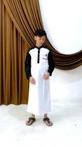 AL GHOZALI - Jubah Anak Laki Laki Usia 9-15 Tahun / Gamis Remaja Bahan Toyobo Import Terbaru
