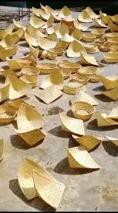 PROMO MURAH Piring Pincuk Anyaman Bambu Piring Pecel Nasi Liwet Serbaguna