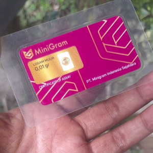 MINIGRAM Gold emas 24 karat 001gr