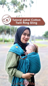 Gendongan Bayi Cotton Twill CuddleMe: Gendongan Jarik Samping & Nyaman