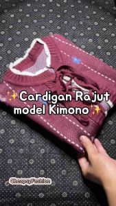 Cardigan Rajut Korean Style Jima Flower Premium - Atasan Knitwear Modis
