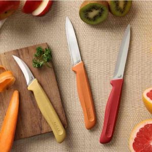 Zyliss Classic 3-Piece Peeling and Paring Knife Set with Blade Guard