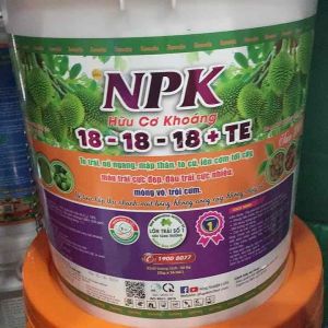 Xô NPK Hữu Cơ Khoáng 18-18-18 16kg | Cty 3 Tốt Bông To - Lớn Trái - Mập Chồi