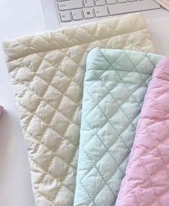 SG Colorful Quilted Soft iPad Tablet Sleeve Bag for Women Laptop Protective Case Storage Pouch