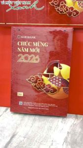 (Lịch tết ngân hàng) Bloc siêu đại Agribank kích thước 20x30cm