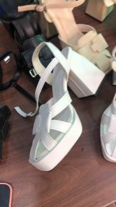 Giày sandan rọ cao gót đế to 9 phân chất da sang xịn