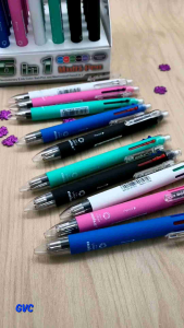 Baile Multi-Pen BL-191A - 6 in 1 Writing Tool with 5 Ink Colors and Mechanical Pencil