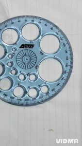 Astar SL 8 360° protractor ruler (diameter 11.5cm)