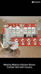 Matchy Matchy Christmas Day Curtain for Home Decor Kitchen Sink Curtain Valance Curtain School Curtain