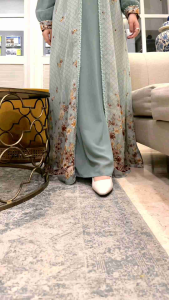 Belgina Dress | Gamis Premium Cantik Elegan | Gamis Ceruty Babydoll Aplikasi Payet