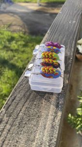 ชุดเช็ตกบยาง เวน่อมV.1 5ตัว 2ใบหลิว แถมกล่องใส่เหยื่อฟรี