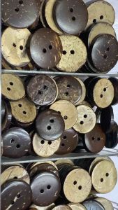 10 nút vỏ dừa 2 lỗ 18mm/ 20mm/ 23mm/ 25mm.