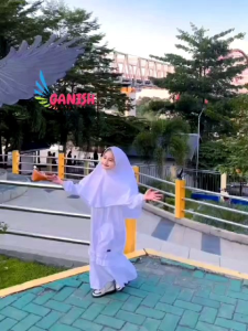 GAMIS ANAK SEKOLAH PUTIH GAMIS MANASIK FAHIRA 4-13 THN TERBARU