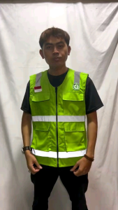 rompi safety|rompi proyek safety|rompi lapangan|rompi tambang|rompi k3(free logo k3 & bendera)