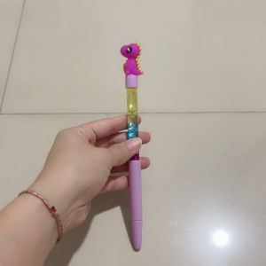 Pulpen Hitam Air Glitter & Motif Keren