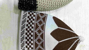Aresya Kopiah Rajut Motif Rumin Dewasa Untuk Sholat Dewasa All Size