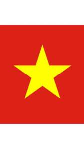 Cờ gắn xe ô tô VIỆT NAM để bàn làm việc dạng cốc hút chân không.