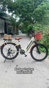 Xe Đạp Điện Phoenix C1 Phượng Hoàng - Xe Điện Mini Có Giỏ Lớn Tiện Lợi - Ghế Ngồi Êm Ái Cho 2 Người - Phù Hợp Học Sinh