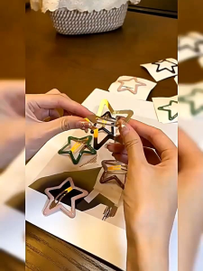 [JE 07] Pita Jepit Jepitan Aksesoris Rambut Clip Model Bintang Satuan