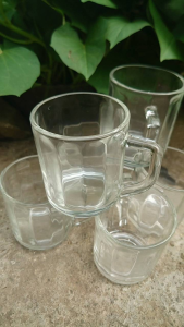 6PCS GELAS KOPI/CANGKIR KOPI MEWAH/GELAS KACA TEBAL