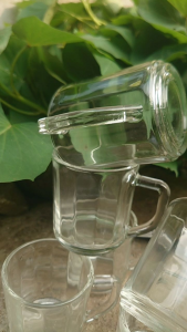 6pcs Coffee Mug 200ml Bahan Kaca Tebal/Gelas Kopi/Gelas Kaca