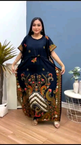 DASTER LOWO JUMBO LONGDRESS KALONG SELENDANG LD 150 PB 135 SERUT DEPAN RAYON TEBAL BATIK PEKALONGAN