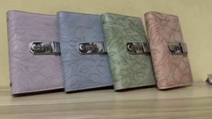 A6 Money Saving Binder with Password Lock | 50 Double-Sided Sleeves | Cash Organizer Book Ipon Challenge.
