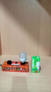 LIGERA SILVER 10W lampu LED Bulb cahaya putih 6500K super terang fiting E27