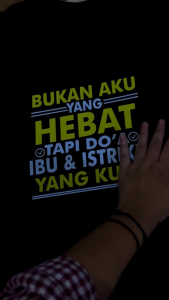 kaos kata kata Doa Ibu & Istriku/kain cotton combed/Kaos Kata Kata/Kaos Distro/SGL.CLTH