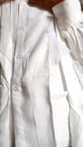 atasan kemeja Krah dasi lengan balon