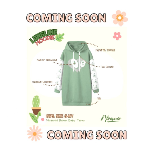 Momvie Atasan Anak Perempuan Remaja Long Tunik Hoodie
