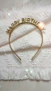 [Ready Stock] Happy Birthday Crown Headband /Hari Jadi Parti Hiasan Kepala/生日快乐皇冠发箍