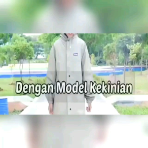 Raincoat Jas Hujan/Mantel Setelan Baju Celana Pria Wanita Dewasa Bahan PVC 025 Kuat Tebal Elastis Anti Rembes