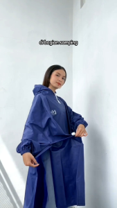 Jas hujan ponco kelelawar lengan dewasa raincoat pria wanita terlaris pvc