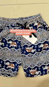 WOMEN BATIK SHORT PANT COTTON WITH POCKET/SELUAR PENDEK MURAH/SELUAR PENDEK BATIK OFFER GOOD QUALITY READY STOCK